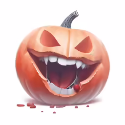 an image of an evil pumpkin for halloween