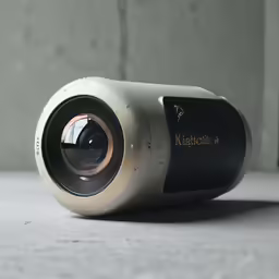a camera that is on a surface
