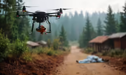 an image of an aerial remote controlled aerial device