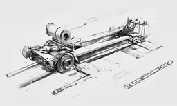 an art work of drawing and a drawing of the device