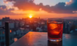 a very nice looking glass with some alcohol