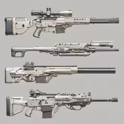 a couple of guns that are in some type of pose