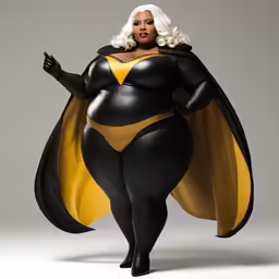 a woman in a batgirl costume