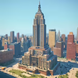 a large building with a very tall spire on top