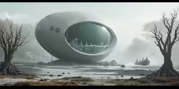 a computer generated picture of a futuristic object
