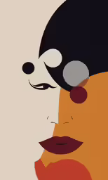 an image of two different faces one is of a woman