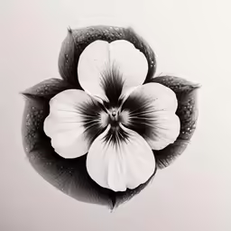 a flower with drops of water in the middle