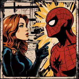the cover of the amazing spider - man comics, featuring a female spider - woman
