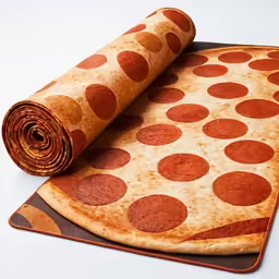 a pizza with several toppings sitting on top of it