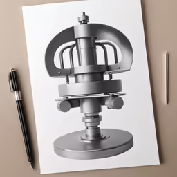 a black and white photograph of a microscope
