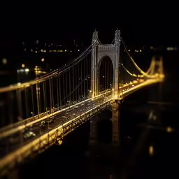 a view of the golden gate bridge at night