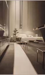 a photo of an upscale looking room in the daytime