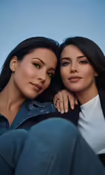 two women posing for the camera