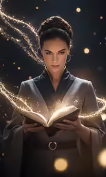 a beautiful asian woman with a book in her hands