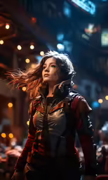an image of a woman walking down the street