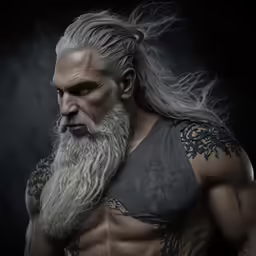 a very creepy looking male with a big beard