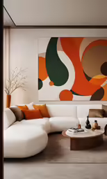 a living room that has some couches and tables in it