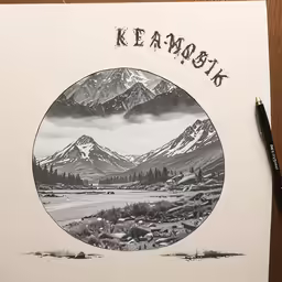 a paper that is on a table