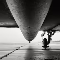 an airplane that is on the runway