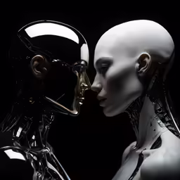 the two faces of the same person are shown in this image