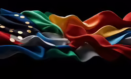 an image of a bunch of color silks