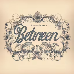 the word betoren written in hand - drawn lettering