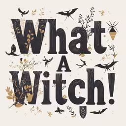 what a witch halloween card by an unknown one