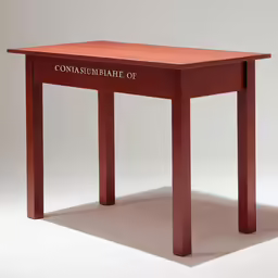 an art exhibit has been dedicated with an information table