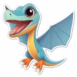 an animal with its mouth open and the wings are very sharp