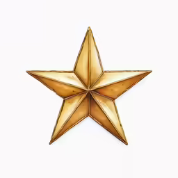a large metal star with long thin sides