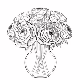 /tmp/FOOGpZ2be.jpg = a vase with a lot of flowers inside
,/tmp/FOOGpZ2be.jpg = a drawing of a vase with flowers
,/tmp/FOOGpZ2be.jpg = a vase full of flowers is drawn in black and white
,/tmp/FOOGpZ2be.jpg = a vase filled with flowers on top of a white surface
,/tmp/FOOGpZ2be.jpg = a drawing of flowers in a vase with leaves
,/tmp/FOOGpZ2be.jpg = a black and white drawing of flowers in a vase
,/tmp/FOOGpZ2be.jpg = a bouquet of flowers in a vase with stems
