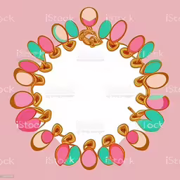 the circular colored objects are arranged in different ways royalty