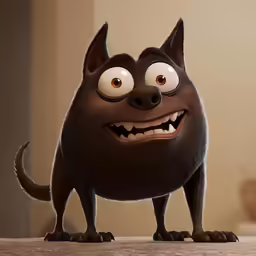 a cartoon picture of a creepy looking creature
