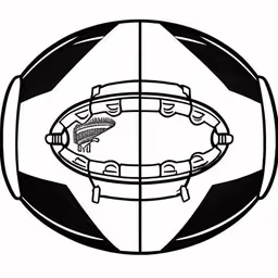 an outline of a football helmet,two lines of a black and white photo of a sports helmet,two images, one showing a football field and the other showing an empty field,a pair of ski boots with ski poles in the middle,a black and white image of two balls