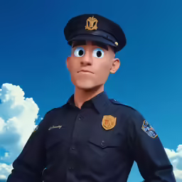 a police officer from the movie the angry looking man