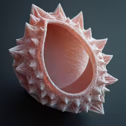 an unusual object made of clay sitting on a surface