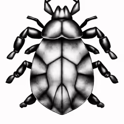 an image of a black and white bug