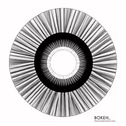 the inside of a spiral of lines in black and white