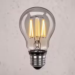 a large light bulb that is dim