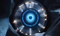 an image of an artificial device inside the metal