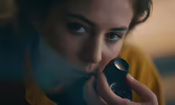 the girl is taking pictures with her camera