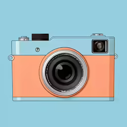 a camera is shown with the lens attached to the camera
