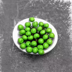 the bowl is filled with many green apples