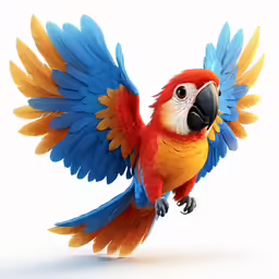 a bird that is flying through the air