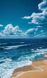 a picture taken from the shore looking towards the ocean