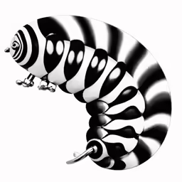 a drawing of a circular object with different shapes