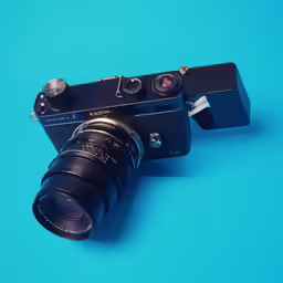a camera that has some knobs on it