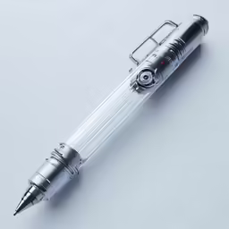 the pen is attached to a clip around its body