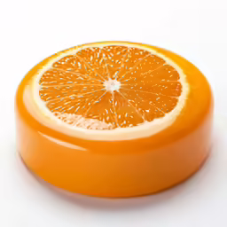 this round orange fruit dish is cut into slices