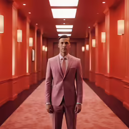 a man in a suit posing for the camera
